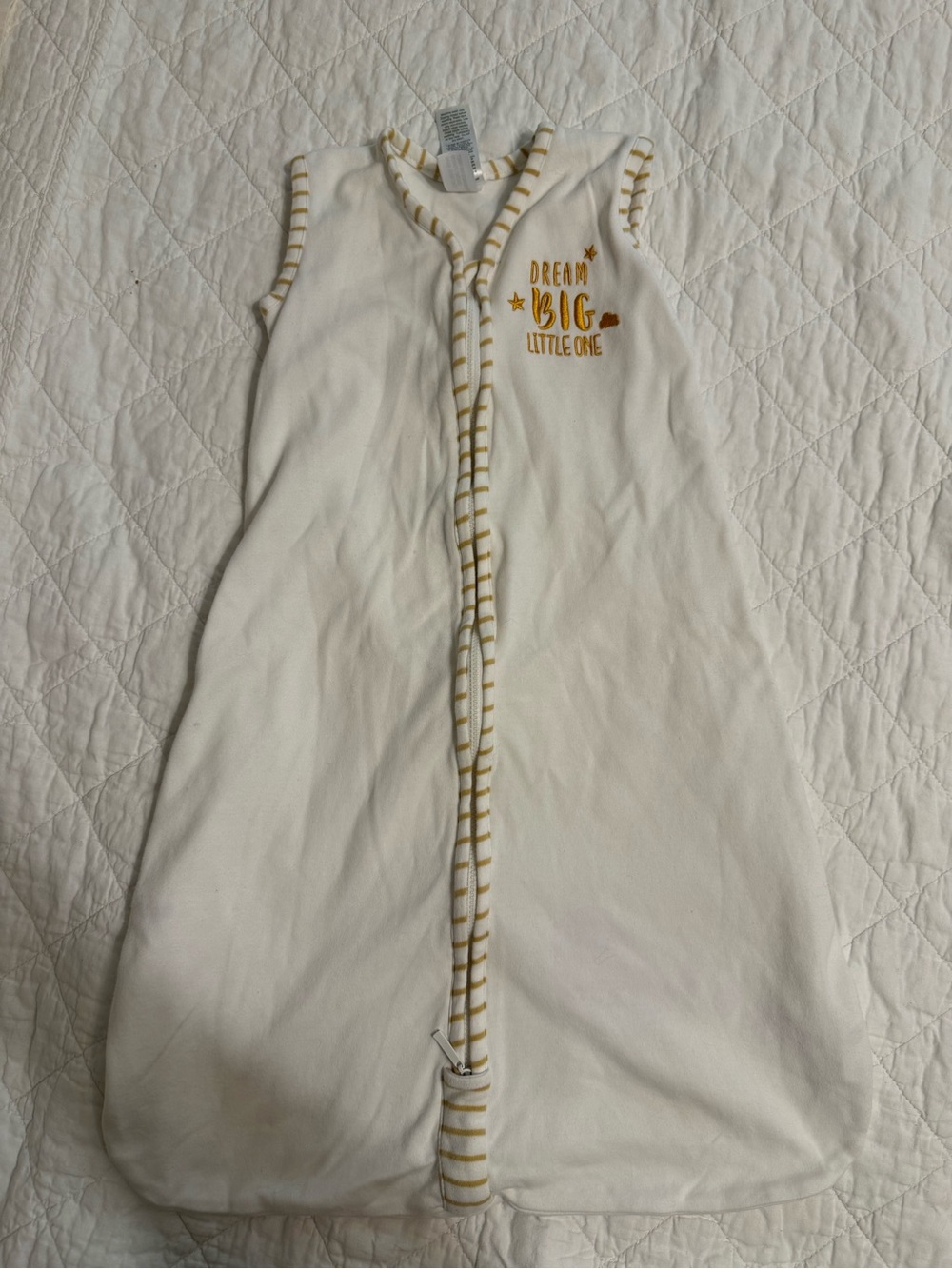 Cream Sleeveless Baby Sleep Sack